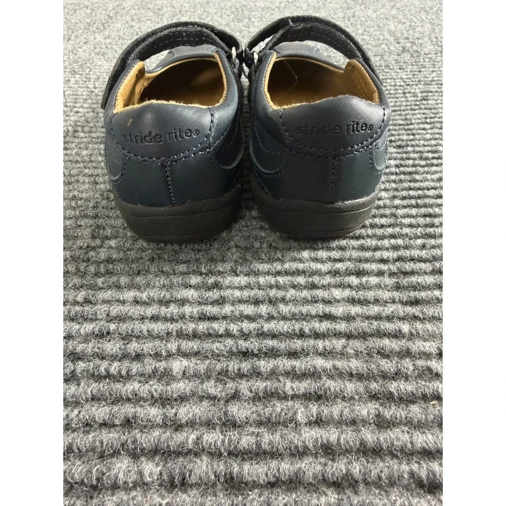 Stride Rite Claire Girls Navy‎ Blue Leather Mary Jane Shoes Size 10M CG47392
